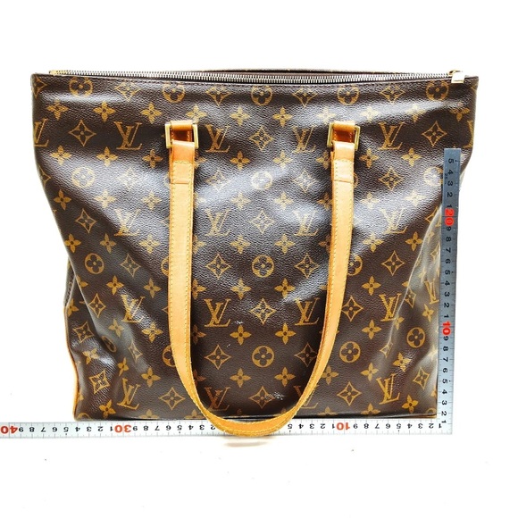 AUTHENTIC Louis Vuitton Shoulder Bag  Cabas Mezzo Brown Monogram - Picture 2 of 16